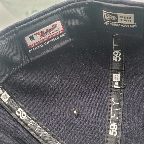 Seattle Mariners Navy Green Fitted Hat MLB New Era 59Fifty Cap Size 8 NE TECH - Picture 12 of 13